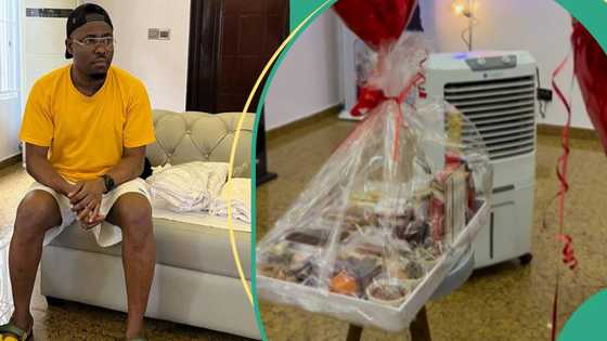 "You don marry ni?" Fans react to Video of Lege Miami gifting his wife on Valentine's Day goes Viral