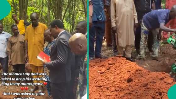 Heartbreaking moment man threw his wedding ring inside his late wife's grave, daughter explains why