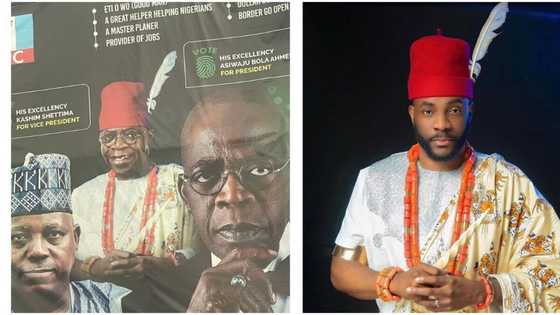 “Nothing Is real about this Emilokan man”: Dino Melaye slams Tinubu as his face gets photoshop on Ebuka’s body