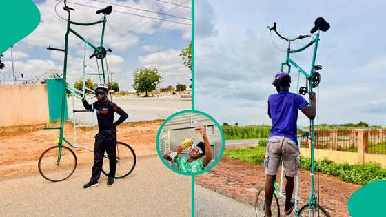 Young man with no engineering degree builds viral tall bicycle, shares how it changed his life