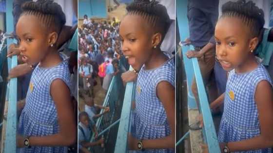 "I no believe say na Nigerian school": Little girl's speech during assembly makes many wonder