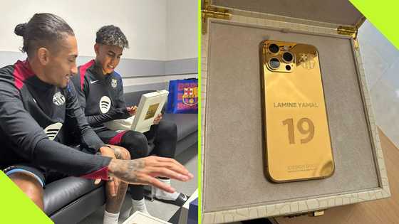 Raphinha Gifts Lamine Yamal a Gold iPhone in Honour of Kopa Trophy Win