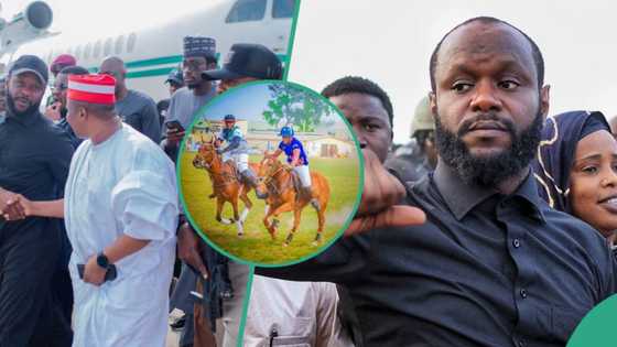 3 'powerful' politicians present at Kano Polo ground as Seyi Tinubu flies presidential jet for final