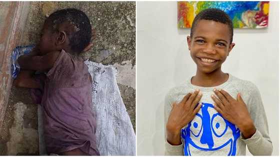 "He was branded a witch & left to die": Amazing transformation of boy who was picked in street wows Nigerians