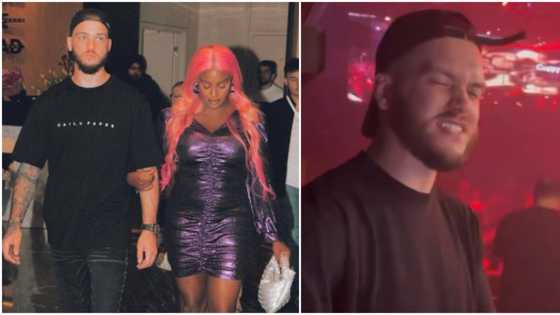 "God don butter my bread o": DJ Cuppy's hubby Ryan Taylor rejoices as singer reveals she's happy with him