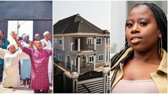 "I finally did it": Beautiful photos emerge as Nigerian lady moves her parents into a posh mansion