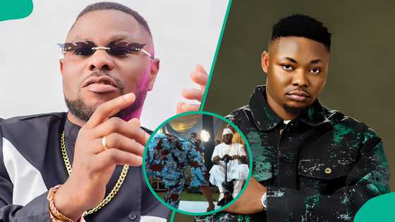 Yinka Ayefele Confronts Ola Best Live on Stage Over Thrift Saga, Their Hilarious Exchange Trends