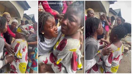 "Can't hold my tears": Woman & her grandchildren shed tears as Lagos government demolishes house in video