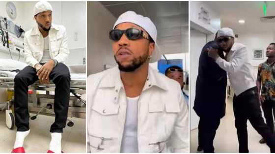 "We don’t die, we multiply": Charles Okocha discharged, bounces out of hospital with swagger after accident