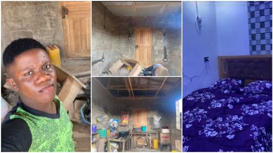Young man renovates his 1 room, paints & tiles it, shares transformation video with cool wallpaper