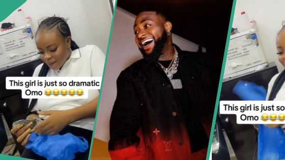 “Watch out o”: Lady Davido gifted N5 million refuses to keep it in bank, carries it around in nylon