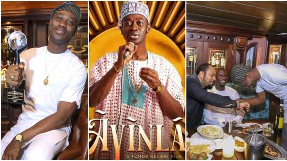 Lateef Adedimeji bags international awards over role in Ayinla, bows to greet Ramsey Nouah