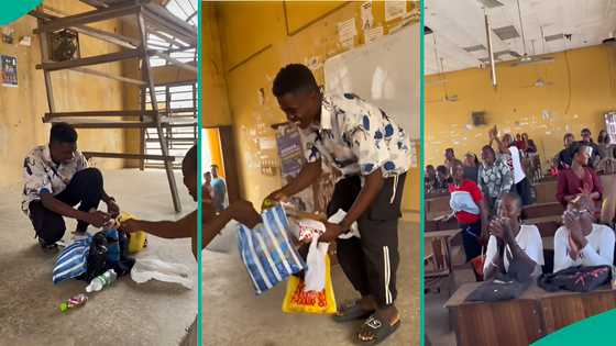 Delta State University final year students showers course rep with gifts, his reaction trends