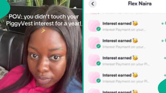 Piggyvest customer shares earnings after she didn't withdraw her interest in one year, shows proof