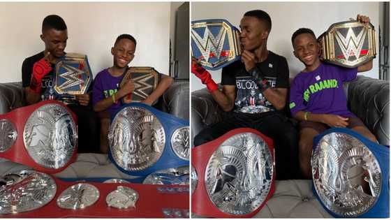 More goodies: WWE sends more packages for 2 Nigerians who recreated Roman Reigns' style of entrance