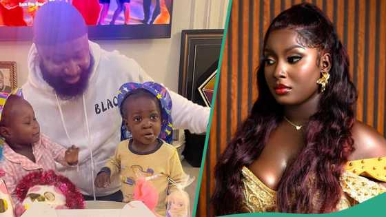"Dey deserve luv": Harrysong marks children's day with his kids amid face-off with wife, warns troll