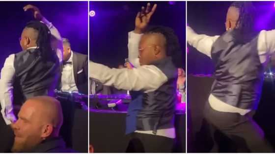 Viral uncle whines his waist like Indian lady to Bloody Samaritan song, Oyinbo people wowed at party