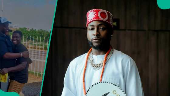 Davido finally fulfils $5K promise to Ghanaian TikToker, his reaction goes viral: "Avoid women o"