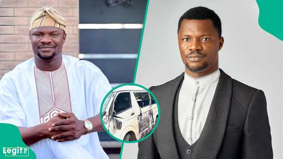 Gospel singer Toluwanisings survives ghastly road accident with crew, shares video