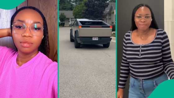Lady who loves Tesla Cybertruck test-drives it abroad, discovers the price is N155 million