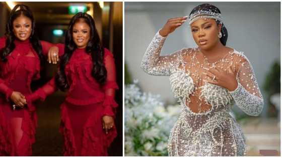 Nollywood Actress Eniola celebrates birthday with twin sister, rocks 5 fabulous looks