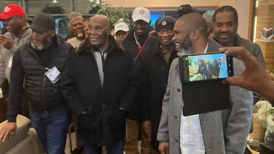 2023: Eight senior PDP officials with Atiku Abubakar in London