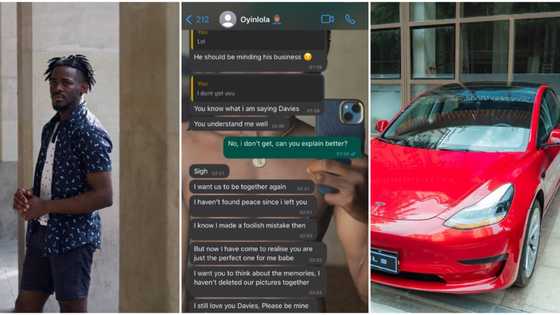 "I haven't found peace since": Nigerian man leaks WhatsApp chats as his ex begs him after he bought new car