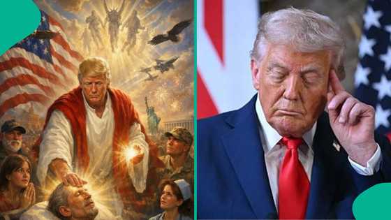 Trump ya ba duniya mamaki, ya fito kamar Yesu Almasihu a hoto
