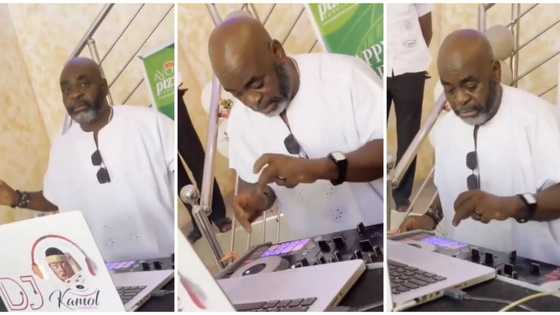 Too much talent: Fans, colleagues react as actor Funsho Adeolu turns disc jockey in video, plays like a pro