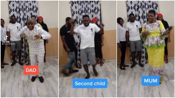 Nobody sabi dance for una house: Reactions as dad shows off funny moves during family performance