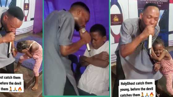 "Catch them young": Viral video shows pastor in intense prayer session with children inside church