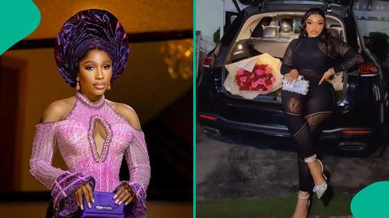 Mercy Eke reacts to trending audio of her confronting lady over affair with married man: "Not my MO"