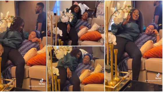 “2 legends”: Sweet video of Mercy Johnson sitting in Patience Ozokwo’s lap, billing her like a daughter trends