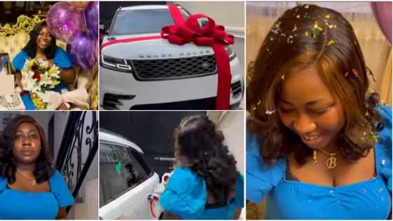 God when? Cute video stirs reactions as Nigerian man surprises wife with Range Rover & other gifts on birthday