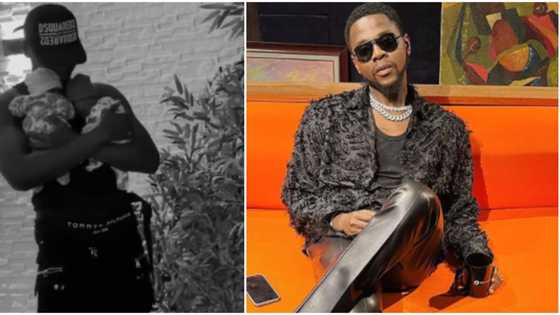 From same woman that just gave you twins? Reactions as Kizz Daniel begs God for baby girl this year