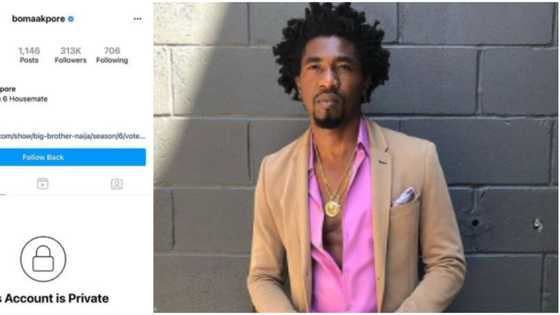The fear of Nigerians: Hilarious reactions as ex-housemate Boma puts his IG on private hours after eviction