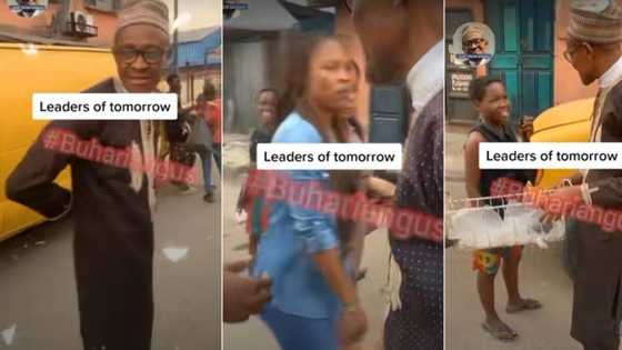 Yan Najeriya Sun Zagaye Mai Kama Da Shugaba Buhari a Wani Bidiyo Da Ya Yadu