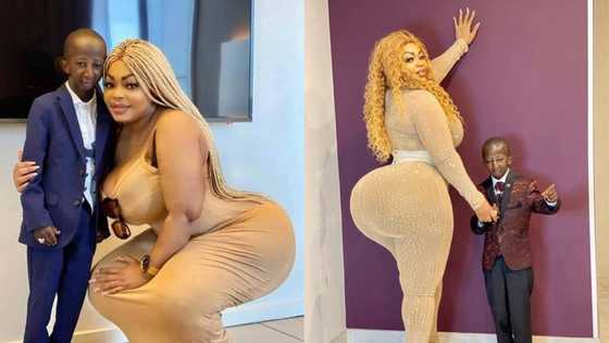 Hotunan mawaki Grand P yayin da ya ke bayyana kaunarsa ga rusheshiyar budurwarsa