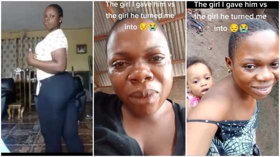 "What my husband turned me into": Lady posts heartbreaking video, shows how her body changed after marriage