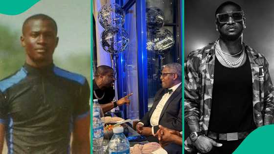 PSquare's Peter talks about shame & brokenness as he hangs out with billionaire Dangote, fans react