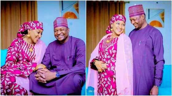 Photos emerge as Malami poses with new wife, Buhari’s daughter