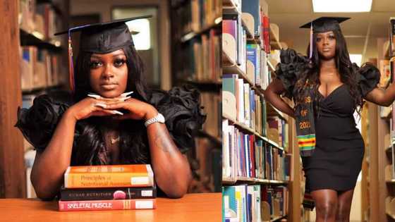 Lady who was convicted four times and suspended twice bags double degrees, inspires many people
