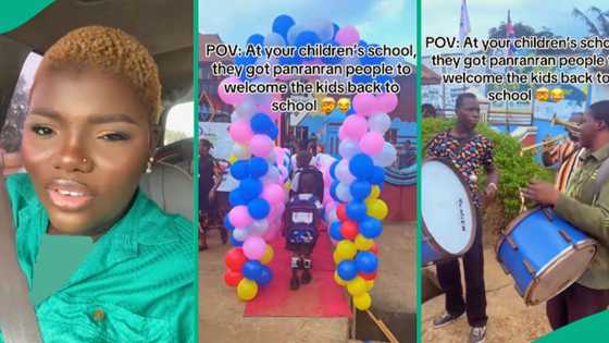 Nigerian school welcomes back pupils and teachers in special way, invites drummers: "See paparazzi"