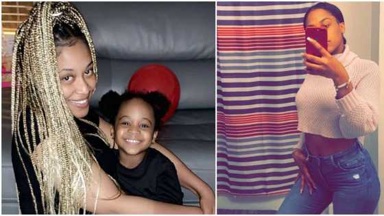 Davido's 2nd baby mama displays flat stomach, says photo was taken 5 months after she welcomed Hailey