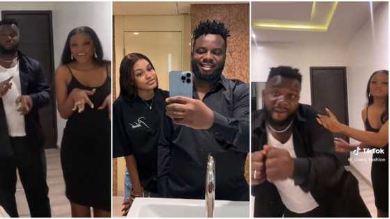 “Na money be fine bobo”: Comedian Sabinus’ bae sparks marriage rumours with social media posts, fans react