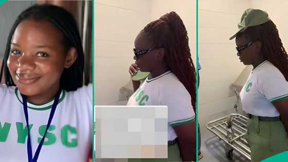 NYSC member visits mortuary to pay last respect to late father, salutes his remains in sad video