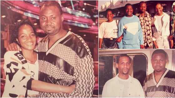 Davido's parents loved-up in cute throwback photos, Aliko Dangote spotted with the Adelekes
