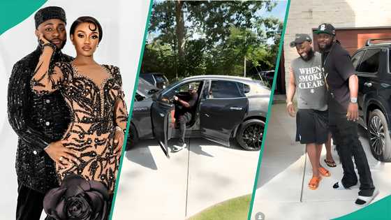 Davido gifts Chioma's PA brand-new Maserati worth over N100m, he reacts: "I wasn't expecting this"