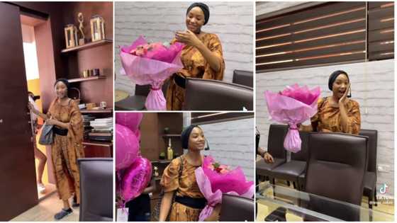 “Love don’t cost a dime”: Mr Eazi surprises Temi Otedola with flowers, other gifts, before her 1st stage play