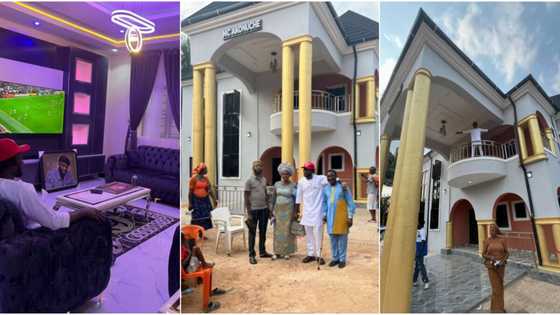 Nigerian man pulls his parents out of poverty after moving to UK, gifts them lovely 9-bedroom house